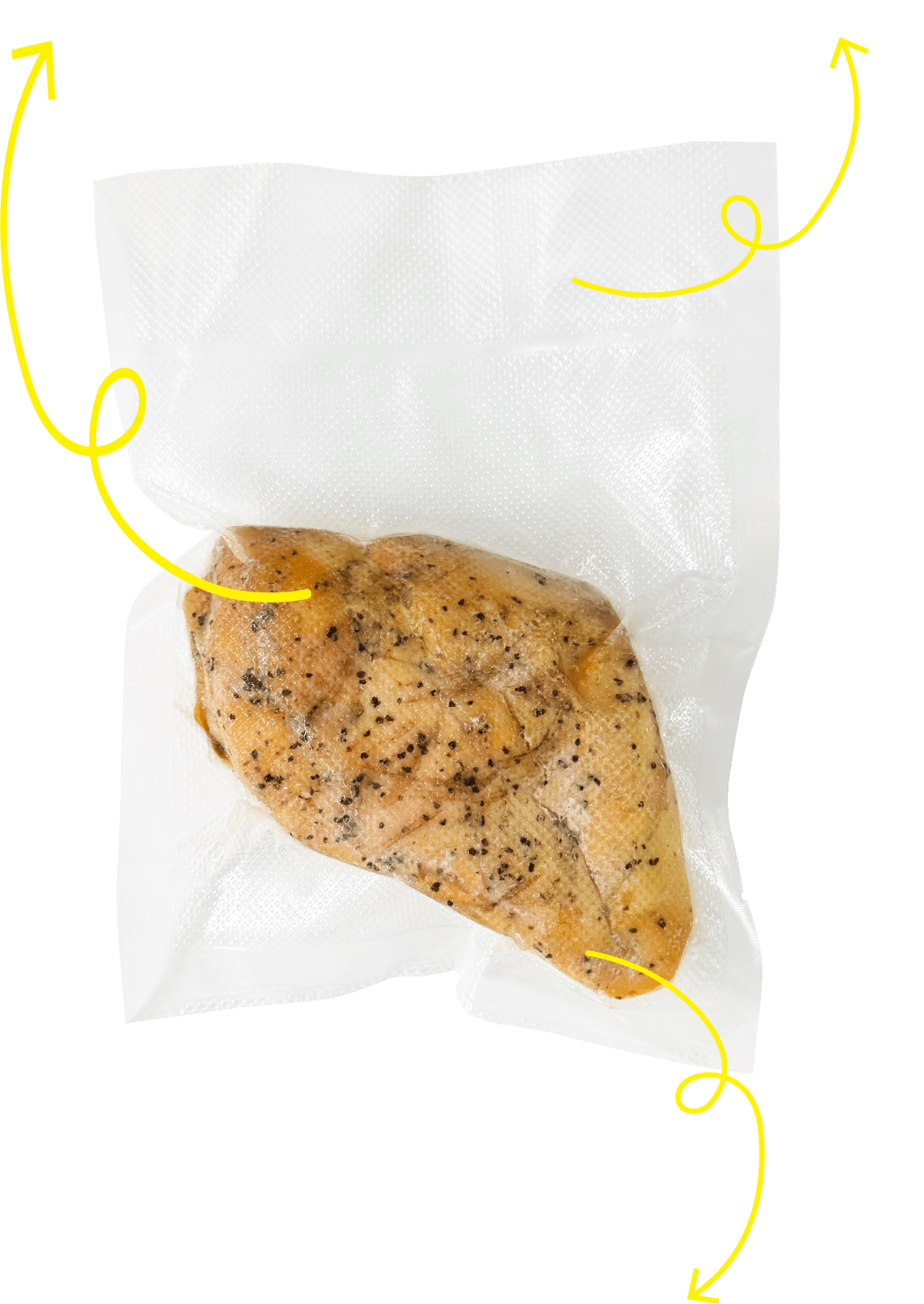 vacuum packed chicken breast