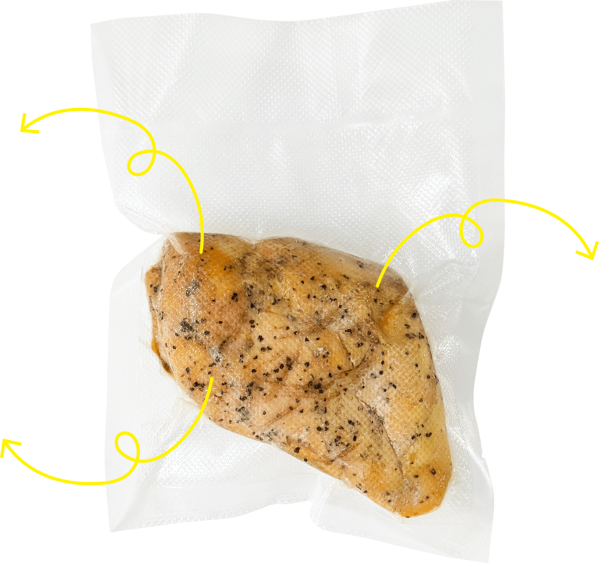 vacuum packed chicken breast